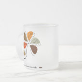Herbstleaf Abstrakt Mattglastasse (Vorderseite Links)