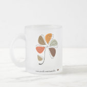 Herbstleaf Abstrakt Mattglastasse (Links)