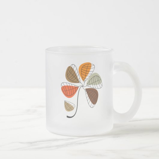 Herbstleaf Abstrakt Mattglastasse (Rechts)