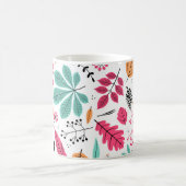 Herbstleaf Abstraktes nahtloses Muster Kaffeetasse (Mittel)