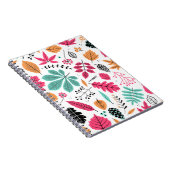 Herbstleaf Abstraktes nahtloses Muster Notizblock (Rechte Seite)