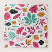 Herbstleaf Abstraktes nahtloses Muster Puzzle (Horizontal)