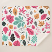 Herbstleaf Abstraktes nahtloses Muster Sherpadecke (Vorderseite (Horizontal))