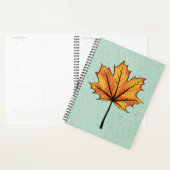 Herbstleaf auf blauer Decorative Botanische Kunst Planer (Anzeige)