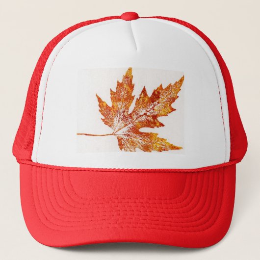 Herbstleaf-Blattholz Truckerkappe (Vorderseite)