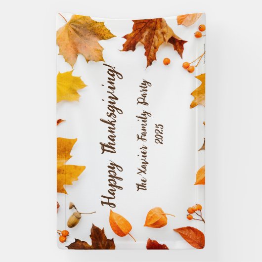 Herbstleaf Erntedank Dinner Party Banner (Vertikal)