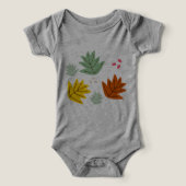 Herbstleaf Fall Fun Anzug für das Baby (Design Vorderseite)