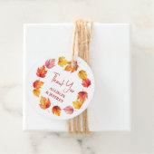 Herbstleaf Fall Moderne Hochzeitbrust Geschenkanhänger (Beispiel)
