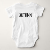 Herbstleaf Fall Vibes Baby Bodysuit Baby Strampler (Rückseite)