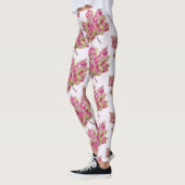 Herbstleaf farbenfrohe Wasserfarbe Boho Leggings (Links)
