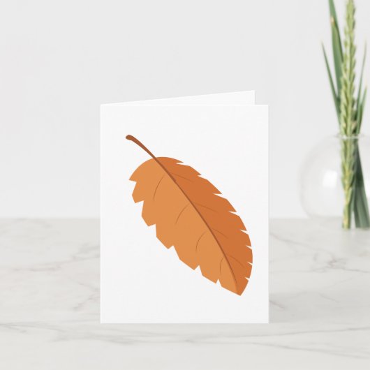 Herbstleaf Feiertagskarte (Vorderseite)