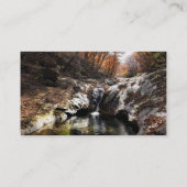 Herbstleaf Folien und Wasserfall Visitenkarte (Rückseite)