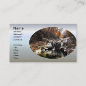 Herbstleaf Folien und Wasserfall Visitenkarte (Vorderseite)