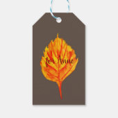Herbstleaf Geschenkanhänger (Rückseite)