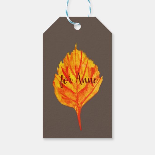Herbstleaf Geschenkanhänger (Rückseite)