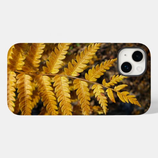 Herbstleaf Golden Yellow Fern Foto Case-Mate iPhone Hülle (Rückseite (Horizontal))