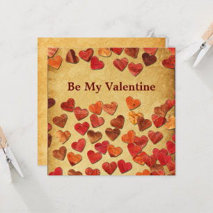 Herbstleaf Herz - Valentine Karte