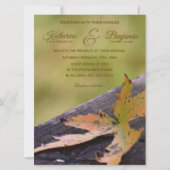 Herbstleaf-Hochzeit Einladung (Vorderseite)