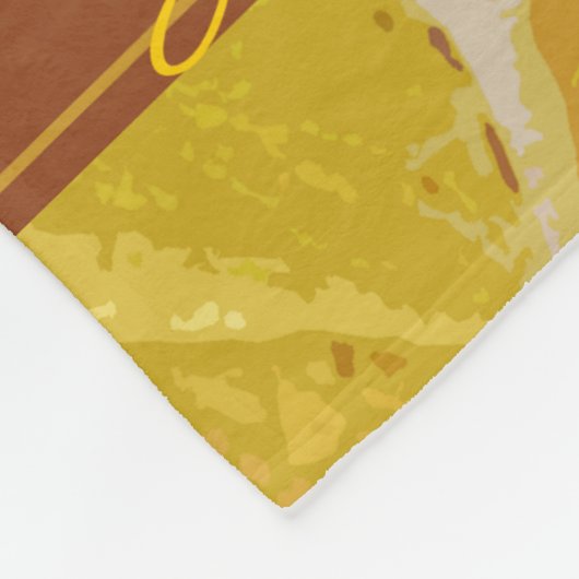 Herbstleaf-Hochzeit Fleecedecke (Ecke)