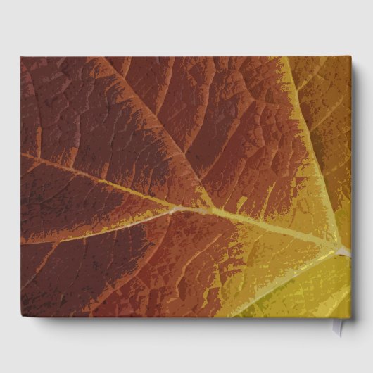 Herbstleaf-Hochzeit Gästebuch (Rückseite)