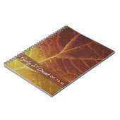 Herbstleaf-Hochzeit Notizblock (Linke Seite)