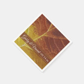 Herbstleaf-Hochzeit Serviette (Ecke)