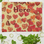 Herbstleaf hört auf altes Papier Geschirrtuch (Gefaltet)