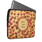 Herbstleaf hört auf altes Papier Laptopschutzhülle (Vorne Rechts)