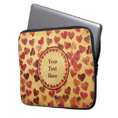 Herbstleaf hört auf altes Papier Laptopschutzhülle (Vorderseite Links)