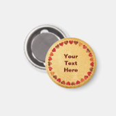 Herbstleaf hört auf altes Papier Magnet (Vorderseite/Rückseite)