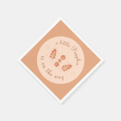 Herbstleaf & Little Pumpkins Kinderdusche Party Serviette (Ecke)
