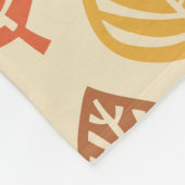 Herbstleaf Muster in Herbstfarben Fleecedecke (Ecke)