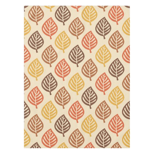 Herbstleaf Muster in Herbstfarben Tischdecke (Vorderseite)