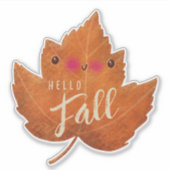 Herbstleaf Niedlicher Halloween-Erntedank Fall Aufkleber (Vorderseite)