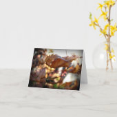 Herbstleaf Note Card (Fotografie) Karte (Gelbe Blume)