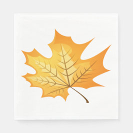 Herbstleaf Orange Wedding Serviette