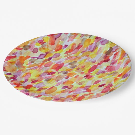 Herbstleaf Pappteller (Schrägansicht)