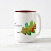 Herbstleaf Personalisiert Zweifarbige Tasse (VorderseiteRechts)