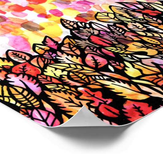 Herbstleaf Poster (Ecke)