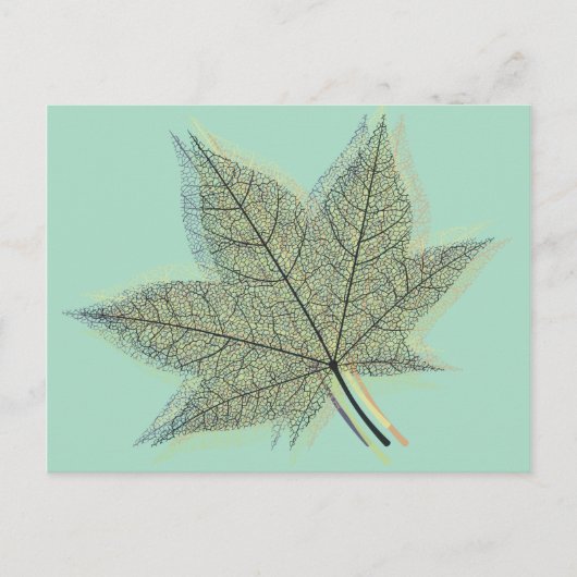 Herbstleaf Postkarte (Vorderseite)