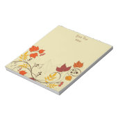 Herbstleaf Reben mit anpassbarem Text Notizblock (Rotiert)