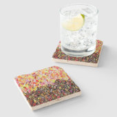 Herbstleaf Steinuntersetzer (Seitenansicht)