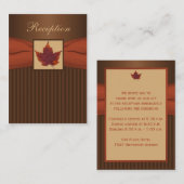 Herbstleaf, Streifen-Empfang-Umschließkarte Begleitkarte (Vorne/Hinten)