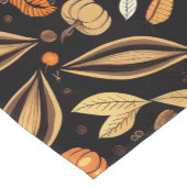 Herbstleaf und Pumpkin Vintag Gemustert Kurzer Tischläufer (Ecke)
