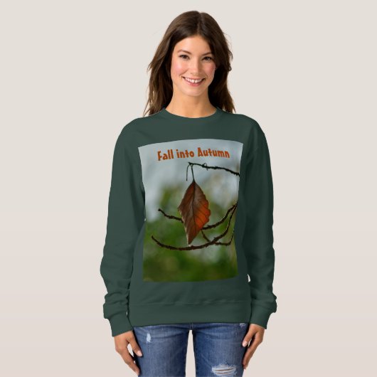 Herbstleaf unter den grünen Blätter Sweatshirt (Vorne ganz)