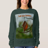 Herbstleaf unter den grünen Blätter Sweatshirt (Vorderseite)