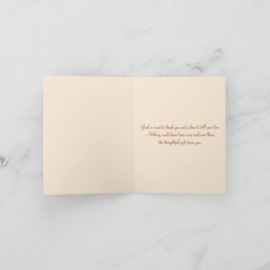 Herbstleaf Vielen Dank Note Card Dankeskarte (Innenseite)