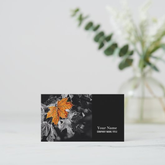 Herbstleaf Visitenkarte (Stehend Vorderseite)