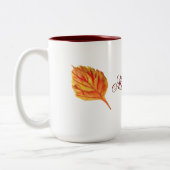 Herbstleaf Zweifarbige Tasse (Links)