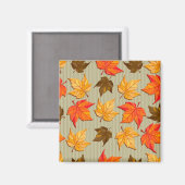 Herbstleaves 1 Magnet (Vorderseite/Rückseite)